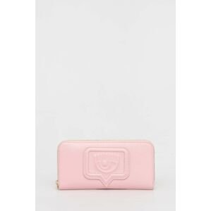 Peňaženka Chiara Ferragni dámsky, ružová farba