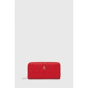 Kožená peňaženka Patrizia Pepe dámsky, červená farba