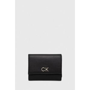 Peňaženka Calvin Klein dámska,čierna farba,K60K608994