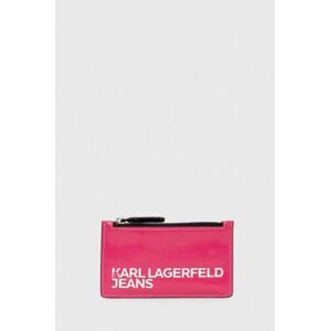 Peňaženka Karl Lagerfeld Jeans dámsky, ružová farba