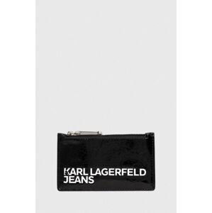 Peňaženka Karl Lagerfeld Jeans dámsky, čierna farba