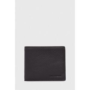 Kožená peňaženka Coccinelle pánsky, šedá farba