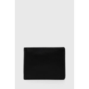 Kožená peňaženka Sisley pánsky, čierna farba
