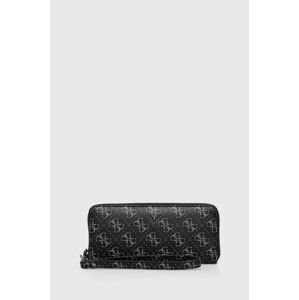 Kožená peňaženka Guess VEZZOLA pánsky, čierna farba, SMVELE LEA77