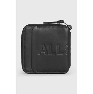 Kožená peňaženka AllSaints MV504Z CLYMER WALLET pánska, čierna farba