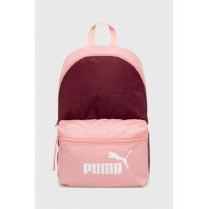 Ruksak Puma dámsky, ružová farba, malý, s potlačou