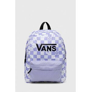 Detský ruksak Vans GIRLS REALM H20 BACKPACK fialová farba, veľký, vzorovaný