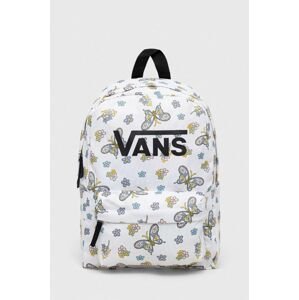 Detský ruksak Vans GIRLS REALM H20 BACKPACK béžová farba, veľký, vzorovaný