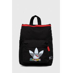 Detský ruksak adidas Originals x Hello Kitty čierna farba, malý, s potlačou