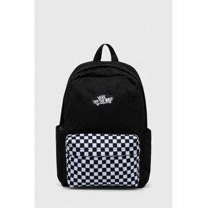 Detský ruksak Vans NEW SKOOL BACKPACK čierna farba, malý, vzorovaný