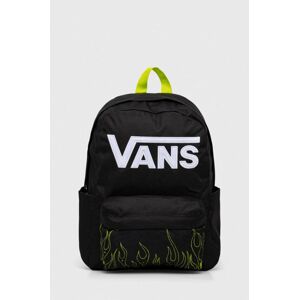 Detský ruksak Vans NEW SKOOL BACKPACK čierna farba, malý, vzorovaný