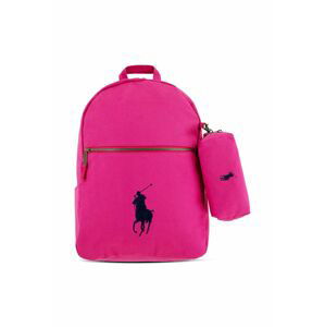 Detský ruksak Polo Ralph Lauren ružová farba, malý, jednofarebný