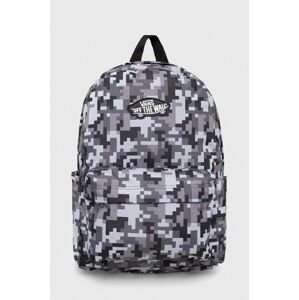 Detský ruksak Vans VN000628AF11 NEW SKOOL BACKPACK šedá farba, veľký, vzorovaný