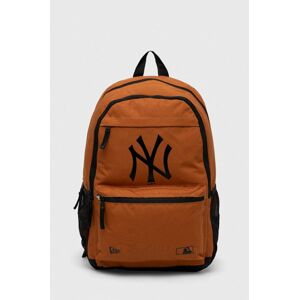 Ruksak New Era hnedá farba, veľký, jednofarebný, NEW YORK YANKEES