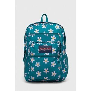 Ruksak Jansport zelená farba, veľký, vzorovaný