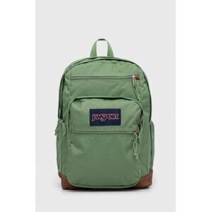 Ruksak Jansport zelená farba, veľký, jednofarebný