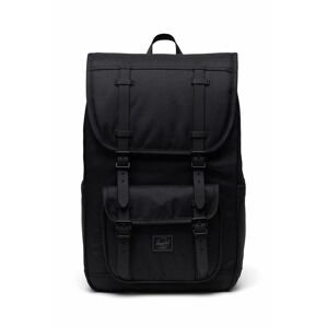 Ruksak Herschel 11391-05881-O Little America Mid Backpack čierna farba, veľký, jednofarebný