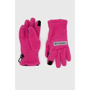 Detské rukavice Columbia Youth Fast Trek II Glove fialová farba