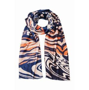 Šál Desigual 23WAIA36 ACCESSORIES FABRIC LONG SCARF dámsky, vzorovaný