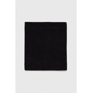 Detský šál komín Jamiks YOSHI čierna farba, jednofarebný