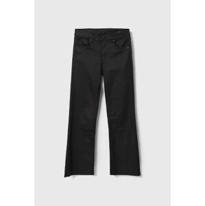 Detské nohavice Pepe Jeans čierna farba, jednofarebné
