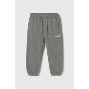 Detské bavlnené tepláky Vans CORE BASIC FLEECE PANT VN000657BLK1 šedá farba, jednofarebné