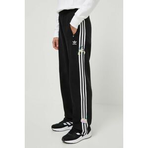 Tepláky adidas Originals čierna farba, s nášivkou