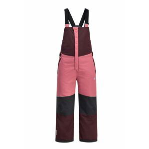 Detské lyžiarske nohavice Jack Wolfskin ACTAMIC 2L INS BIB ružová farba