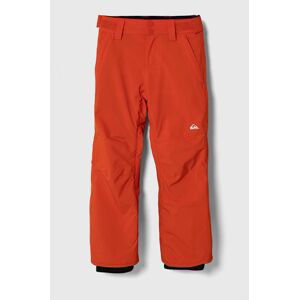 Detské lyžiarske nohavice Quiksilver ESTATE YTH PT SNPT oranžová farba