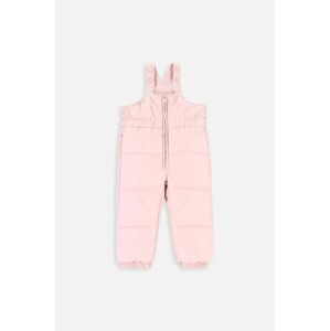 Nohavice pre bábätká Coccodrillo ZC3119201OGN OUTERWEAR GIRL NEWBORN ružová farba