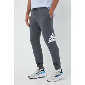 Tepláky adidas šedá farba, vzorované