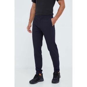 Nohavice On-running pánske, čierna farba, jednofarebné