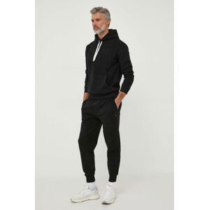 Nohavice Polo Ralph Lauren čierna farba, jednofarebné
