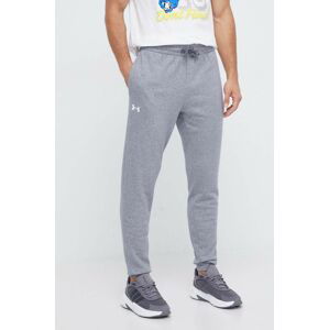 Tepláky Under Armour šedá farba, jednofarebné