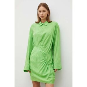 Šaty Herskind zelená farba, mini, rovný strih
