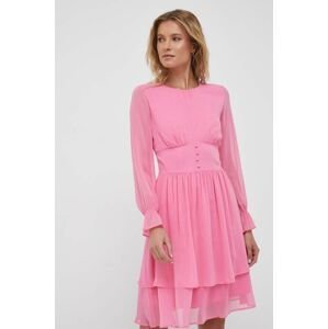 Šaty Joop! ružová farba, mini, áčkový strih