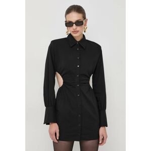 Šaty La Mania čierna farba, mini, priliehavá