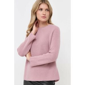 Vlnený sveter Max Mara Leisure dámsky, ružová farba, tenký