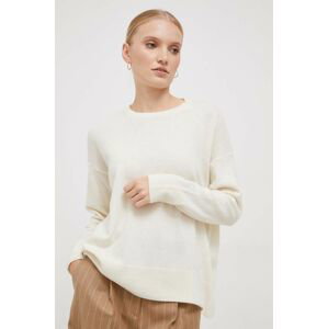 Vlnený sveter Sisley dámsky, béžová farba