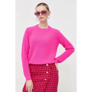 Vlnený sveter Pinko dámsky, ružová farba