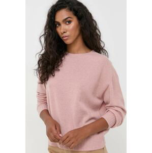 Kašmírový sveter Twinset ružová farba