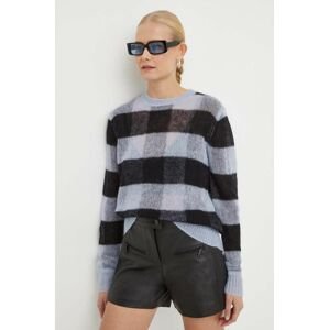 Vlnený sveter AllSaints Renee dámsky, čierna farba, tenký