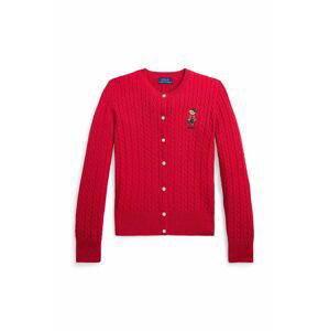 Detský sveter Polo Ralph Lauren červená farba