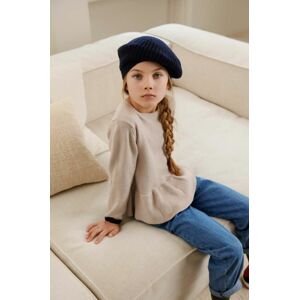 Detský bavlnený svetrík Liewood béžová farba, tenký
