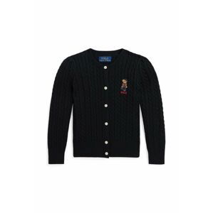 Detský sveter Polo Ralph Lauren čierna farba