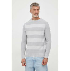 Bavlnený sveter Pepe Jeans Sheldon šedá farba