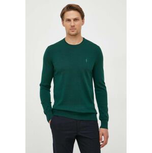 Vlnený sveter Polo Ralph Lauren pánsky, zelená farba