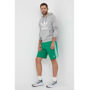 Bavlnené šortky adidas Originals zelená farba