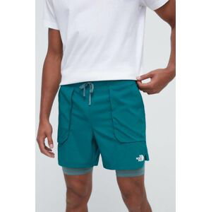 Športové krátke nohavice The North Face Sunriser pánske, zelená farba