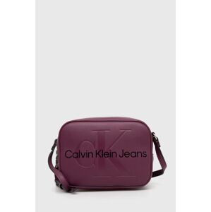 Kabelka Calvin Klein Jeans fialová farba,K60K610275